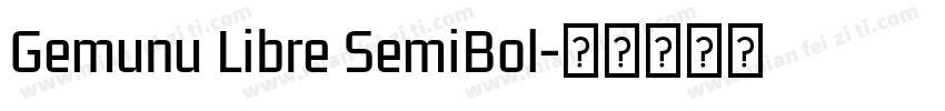 Gemunu Libre SemiBol字体转换